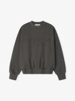 ESSENTIALS Embossed Classic Crewneck Sweatshirts