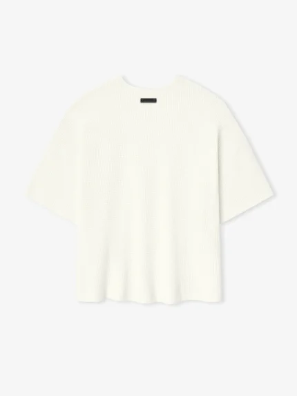 ESSENTIALS Waffle Short Sleeve Sweater