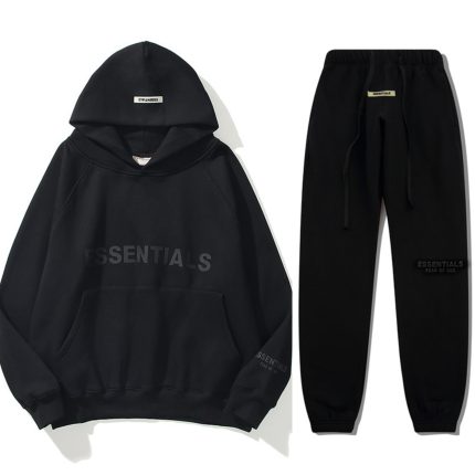 Essential Fear Of God Tracksuit Oversized Black